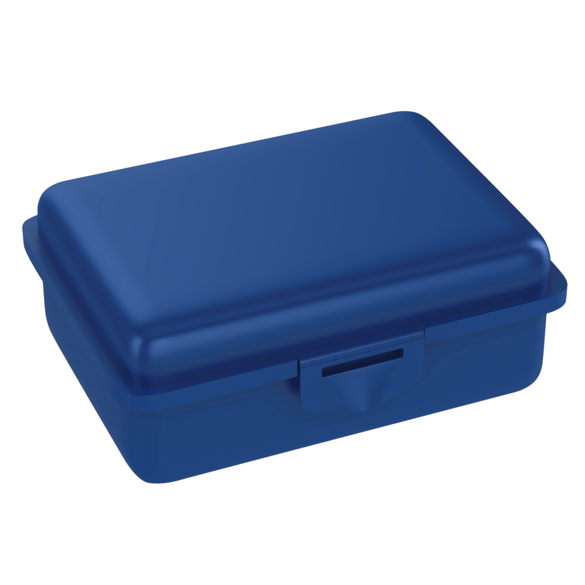 Brotdose Uno Farbe: Blau Transparent Obst- und Gemüsefach: ohne Fach Druck: ohne Druck